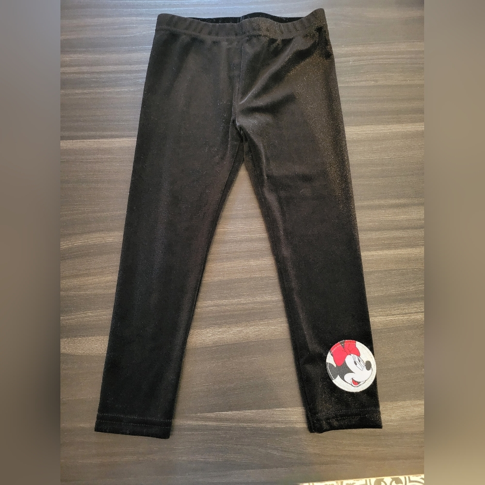Disney Black Leggings with Pink Label